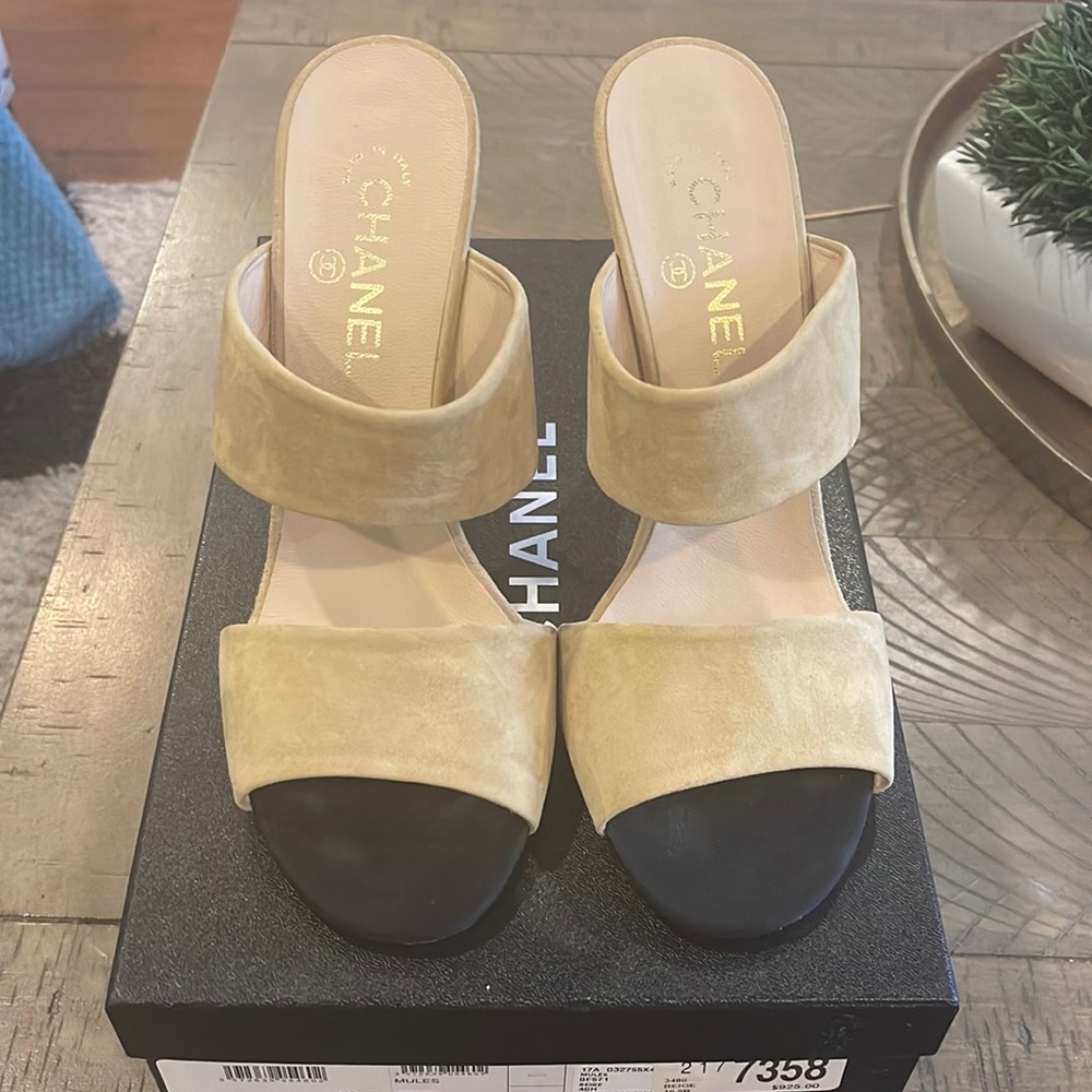 CHANEL Mules Sz 40.5